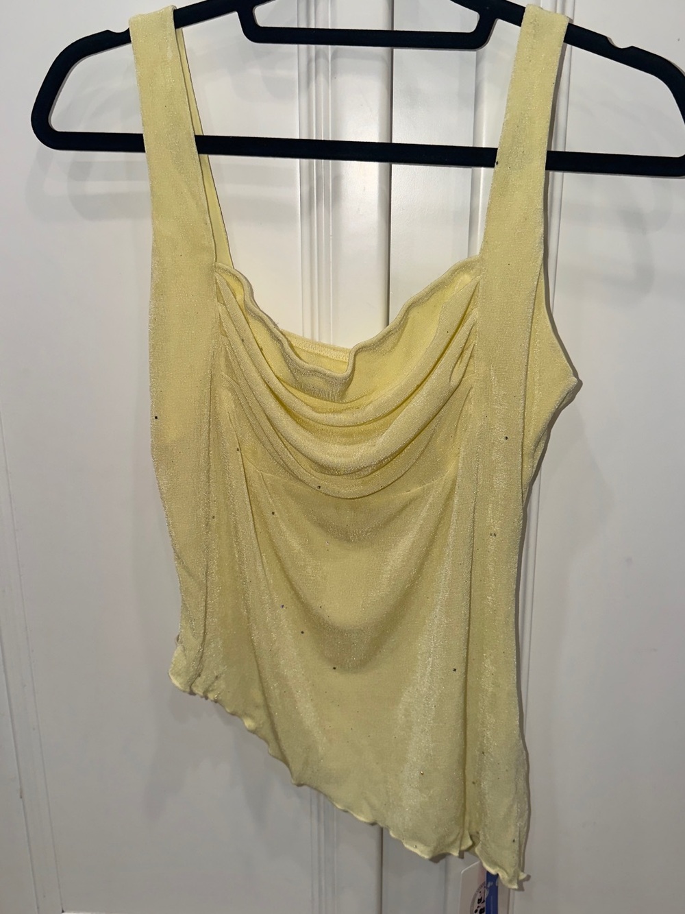 Cider Pale Yellow Draped Camisole